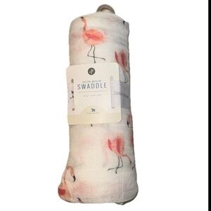 Little unicorn Flamingo Print custom Muslin Swaddle blanket